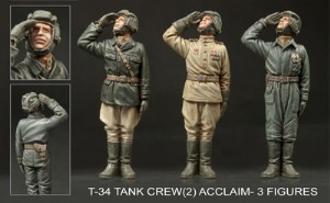 HOBBY FAN 1/35 蘇俄 T-34 戰車兵  